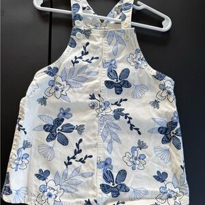 Floral Print Overall Dress